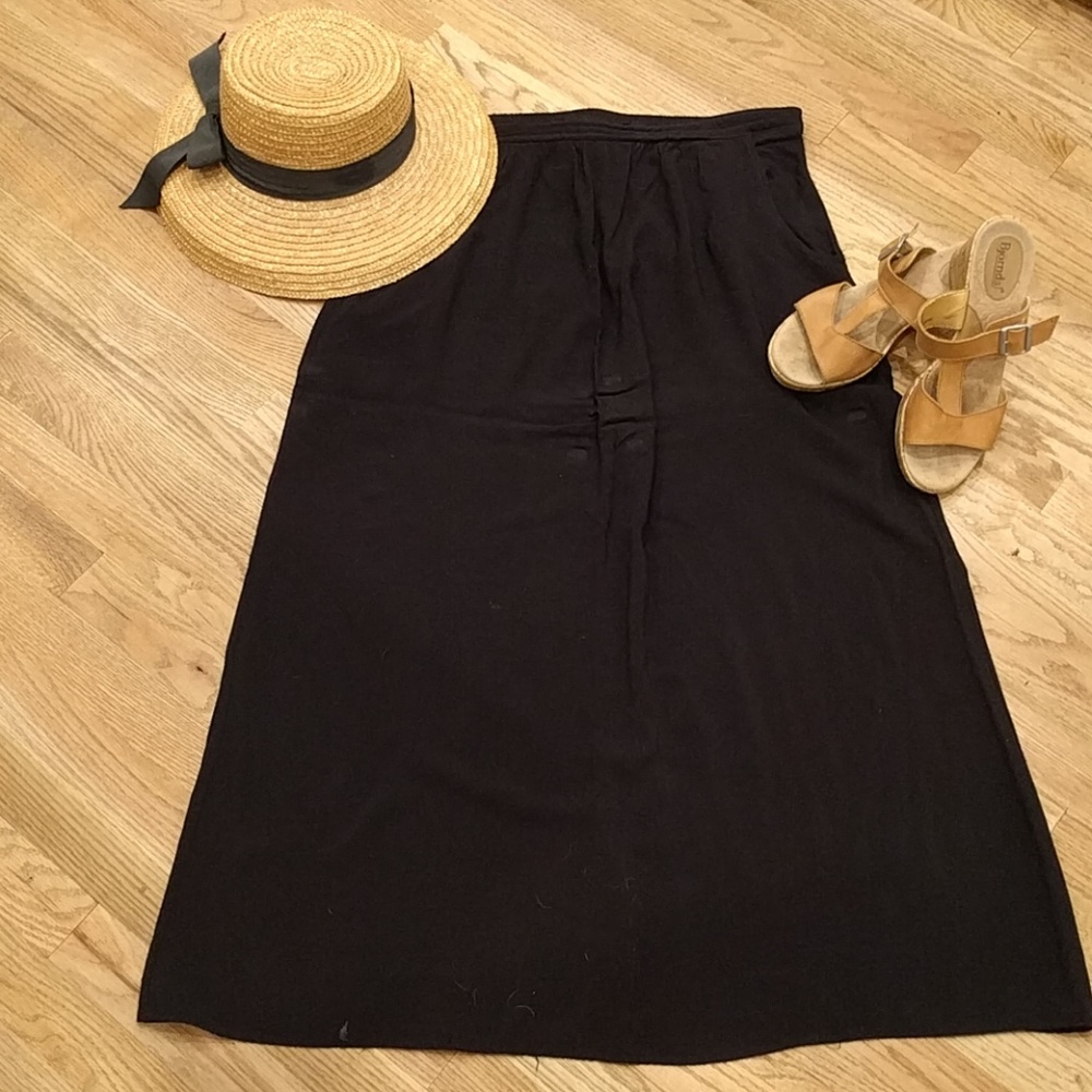 Olive & Oak Maxi Skirt, Black - Picture 1 of 4